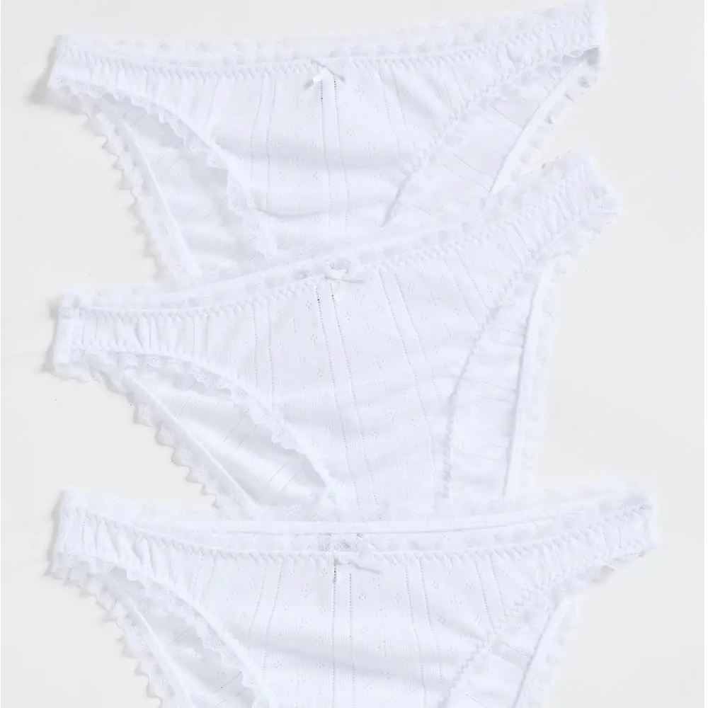 COUCOU NWOT High Rise Brief White Underwear